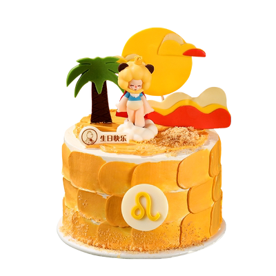 CAKEBOSS白羊座限定暖阳花叙星座奶油生日蛋糕同城配送北京上海
