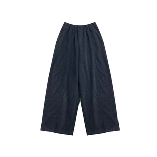 冬加厚毛呢阔腿裤子2026新款爆款大码灰色卫裤女款今年流行梧桐裤