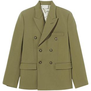 IT VTMNTS女装翻领西装夹克干练气场纯色双排扣正肩西服外套A640K