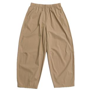 冰丝速干香蕉裤女薄款2026新款宽松大码直筒哈伦萝卜休闲九分裤子