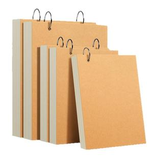 可挂墙a6活页本环扣a5空白本笔记本迷你随身可拆卸便携口袋本便签本记事本小本子绘画幼儿园游戏记录册表征本