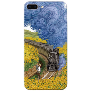 花田火车适用iPhone7/8plus苹果X手机壳6s可爱XS梵高XR油画xsmax文艺5se第一1二2三3代女款防摔软