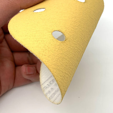 猛士干磨砂纸打磨机5寸6寸圆盘砂纸植绒砂纸240圆形自粘式砂盘