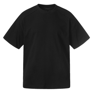 马切达夏季小领口衣服简约纯色男生短袖T恤百搭2026新款男款半袖