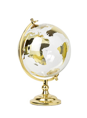 美式风水晶样板房别墅会所地球仪