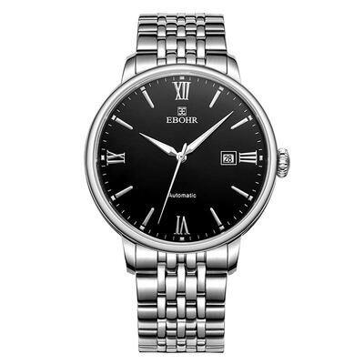 依波单日历商务男士腕表大表盘