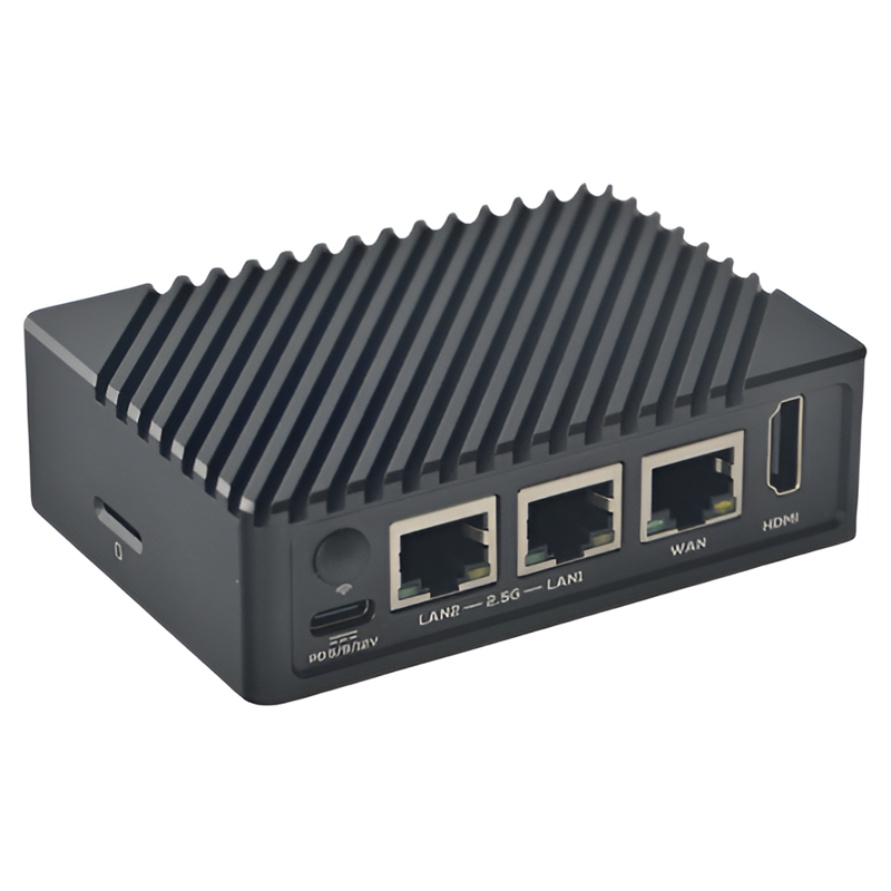 NanoPi R5S路由器双2.5G+千兆迷你开发板 CNC全金属外壳 RK3568