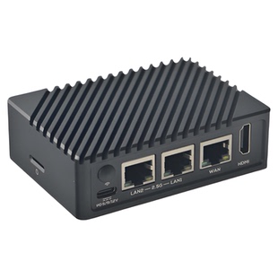 NanoPi R5S 路由器 双2.5G+千兆迷你开发板 CNC全金属外壳 RK3568