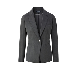 【零染】PRICH气质通勤平驳领西装冬季新品职场商务西服女