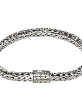 JH925纯银手链手工编织高级时尚