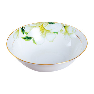 景德镇陶瓷汤碗家用大号带盖 酒店装汤大碗面碗8寸小号北欧日式碗