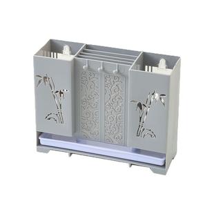 多功能家用壁挂式筷子收纳盒刀架筷子笼厨房勺子筷子盒沥水筷子筒