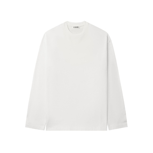 IT JIL SANDER女装圆领长袖T恤新款简约日常纯色内搭上衣143J20XO