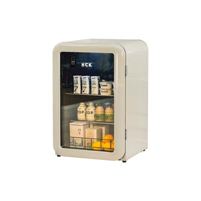 【自营】HCK墩墩吧SC-130RD-S(U)家用办公室复古冷冻冷藏小冰箱