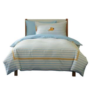 100支纯棉儿童四件套床上用品男童女童三件套床单被套-水豚爱洗澡