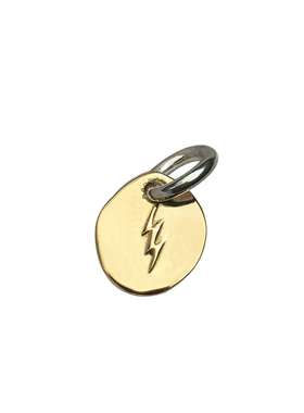 鹫见太郎纯银小吊坠闪电小饼