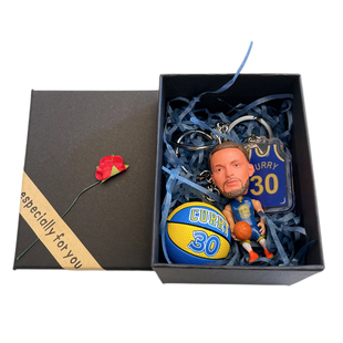 球队周边篮网勇士球队球星公仔钥匙扣科比库里欧文纪念品篮球挂件