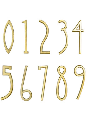蘑菇空间复古北欧黄铜英文数字