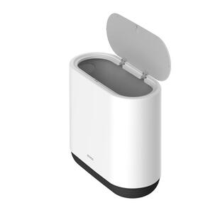 ecoco夹缝卫生间垃圾桶家用带盖厨房客厅有盖厕所垃垃圾筒窄纸篓