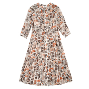 HONRN/红人v领修身显瘦系带收腰a字连衣裙两件套女夏HI22OL131