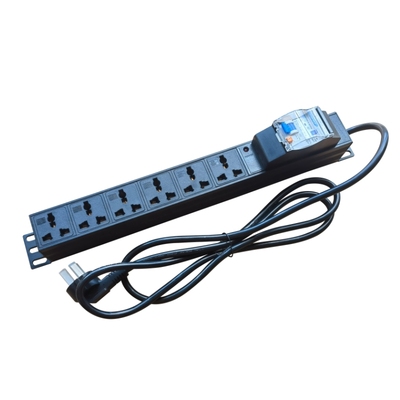 机柜PDU工业拖线板234568位10A16A漏电保护空开防过载短路排插座