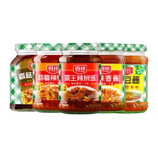 厨邦蒜蓉辣椒酱美味香酱黄豆酱香菇拌饭酱霸王辣椒酱