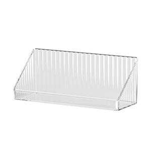 卫生间镜柜收纳盒壁挂式浴室柜内洗漱台化妆品口红斜口置物架神器