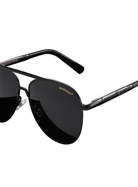 玻璃太阳镜男士开车专用偏光墨镜