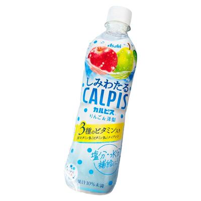日本进口朝日Asahi饮料可尔必思苹果和梨蜂窝乳酸菌风味饮料