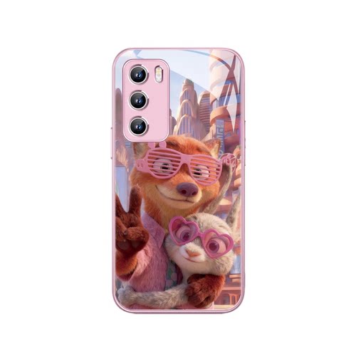 朱迪尼克情侣手机壳适用oppofindx9新款x8卡通x5可爱Reno14疯狂动物城2周边vivox300pro秀恩爱x200玻璃iQOO13