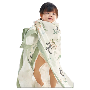 婴儿专用盖毯儿童凉感小被子冰丝毯竹棉纤维薄纱布夏季宝宝空调被