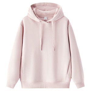 森马卫衣女冬抓绒发热抑菌宽松纯色连帽套头衫拼接显瘦ins潮衣服