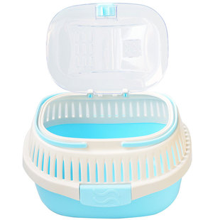 兔子熊鼠仓鼠轻质携带外带笼刺猬龙猫豚鼠雪貂花枝手提外出笼箱子