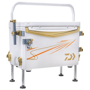 DAIWA达亿瓦 25一击带升降脚钓箱带配件多功能可坐人免安装钓鱼箱