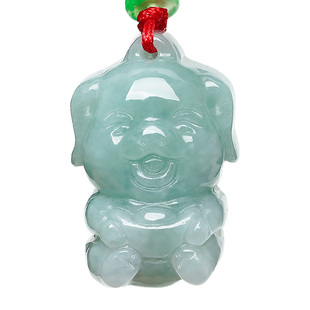 立体牛翡翠生肖牛天然翡翠吊坠生肖属相项链玉佩玉牛送财元宝小款