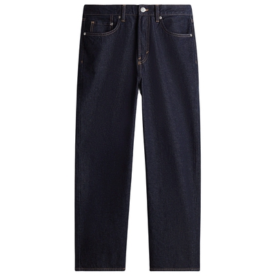 HM男装牛仔裤春季原色时尚宽松潮流棉质中腰直筒外出长裤1096385