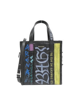 中古Balenciaga巴黎世家95新bazaar shoppergraffitiXS手提斜挎包