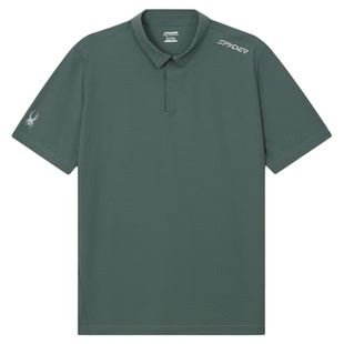 SPYDER夏季新品男子TRAINING系列凉感休闲运动短袖POLO衫25MS449M