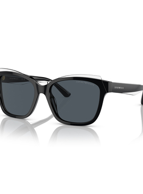 阿玛尼渐变色枕形休闲女太阳镜