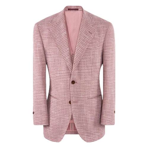 【经典千鸟格 舒适透气】CULTUM意式春夏半里休闲西装西服外套男