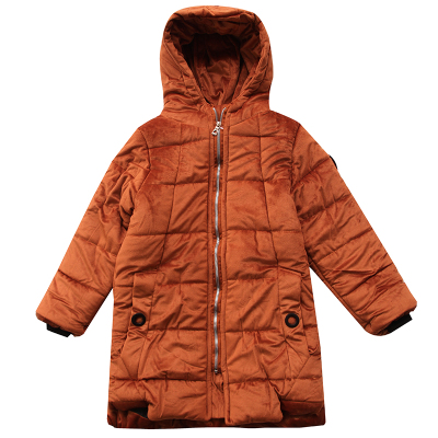 金丝绒棉衣男童加厚羽绒棉服冬装