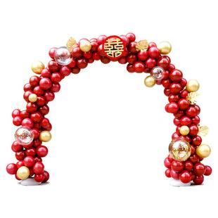 气球拱门结婚支架装饰婚庆场景布置门口气球室外路引网红婚礼农村