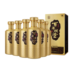 百年糊涂金世纪52度浓香型500ml*6瓶贵州高粱国产白酒礼盒装整箱