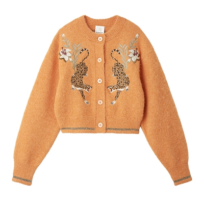LILYBROWN复古刺绣针织外套