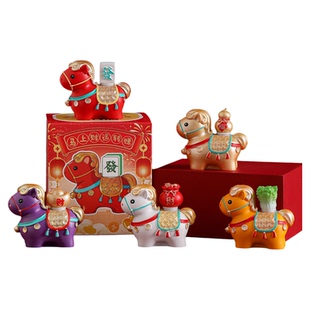 转转马年吉祥物公仔马上有钱摆件文创本命新年礼物装饰创意小礼品