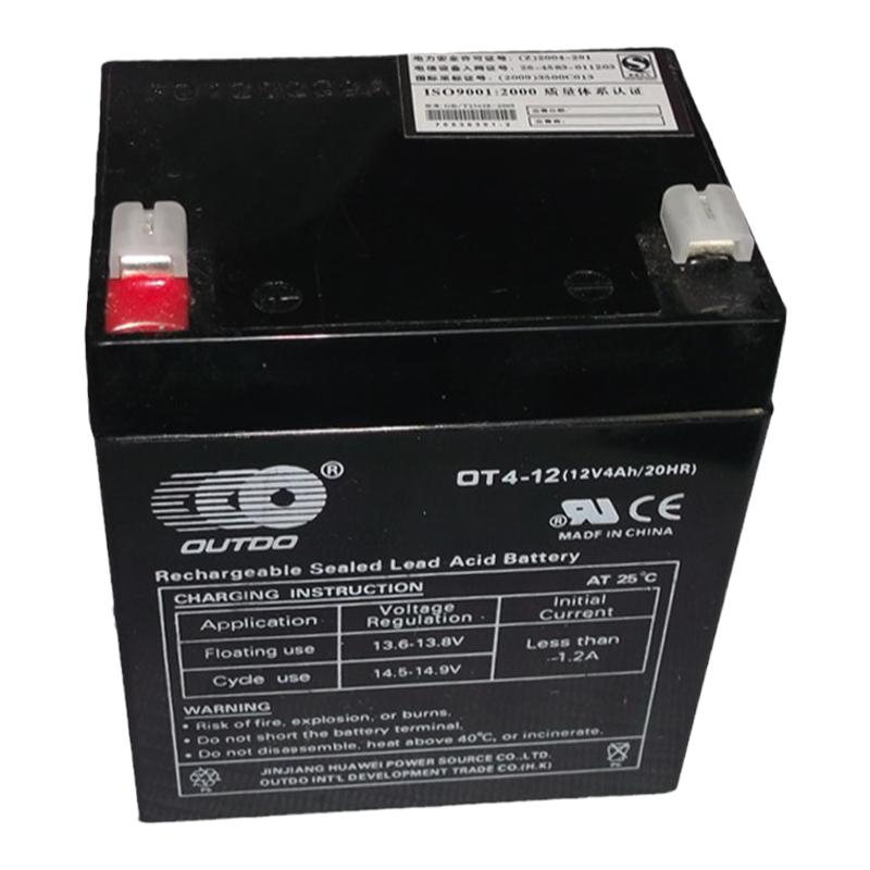 OUTDO奥特多蓄电池OT4-12/12V4AH OT5-12/12V5.0Ah电梯消防箱门禁