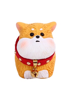 可爱治愈小狗上班桌面摆件装饰品