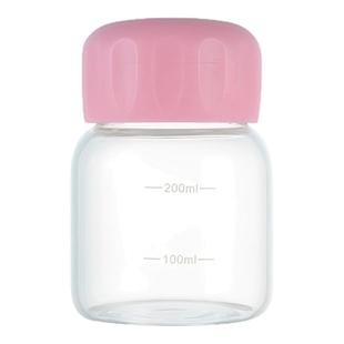 胖胖杯耐高温玻璃豆浆杯便携水杯女高颜值玻璃杯刻度杯迷你高硼硅