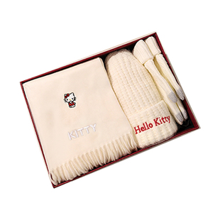 hellokitty生日礼物女生围巾女冬季新款送女友女朋友实用新年礼盒