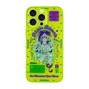 RichBlack原创设计 浮生若梦 re95 荧光绿手机壳适用于苹果17iPhone16ProMax